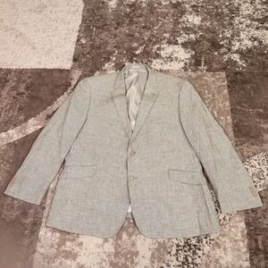 Joseph Abboud Blazer Mens 50R Linen Jacket Sport Coat Tan Hamptons Gentlemen